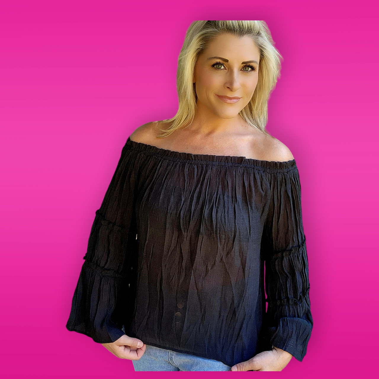 Off The Shoulder Long Bell Sleeves