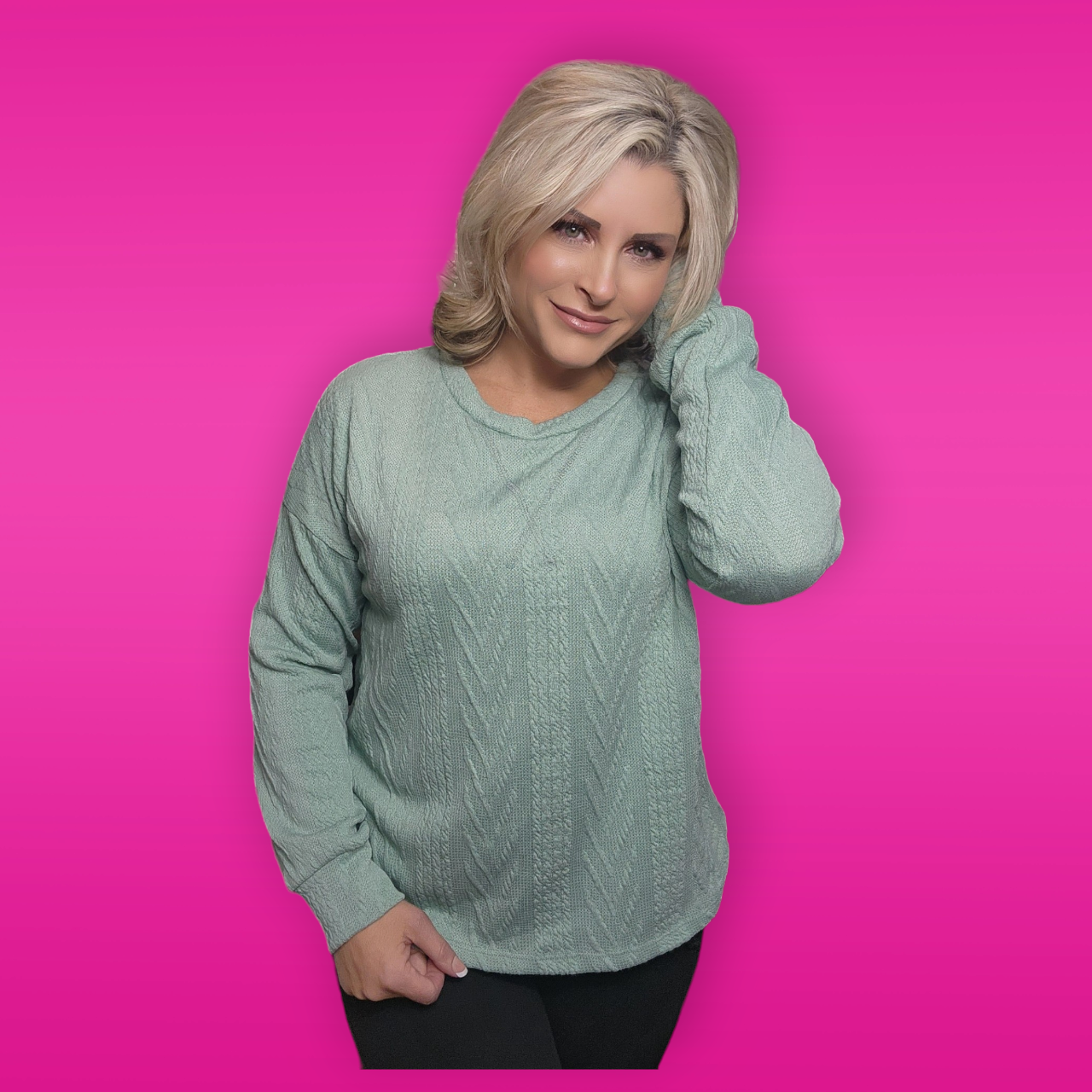 Pale Green Long Sleeve