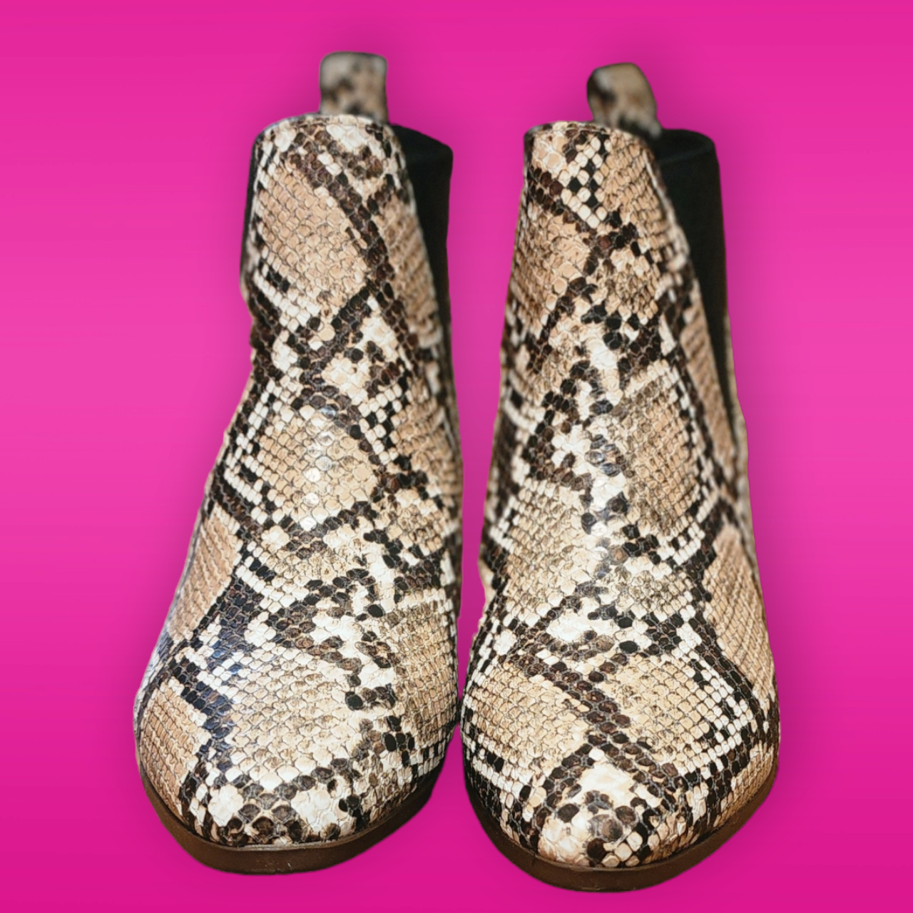 Snakeskin Booties