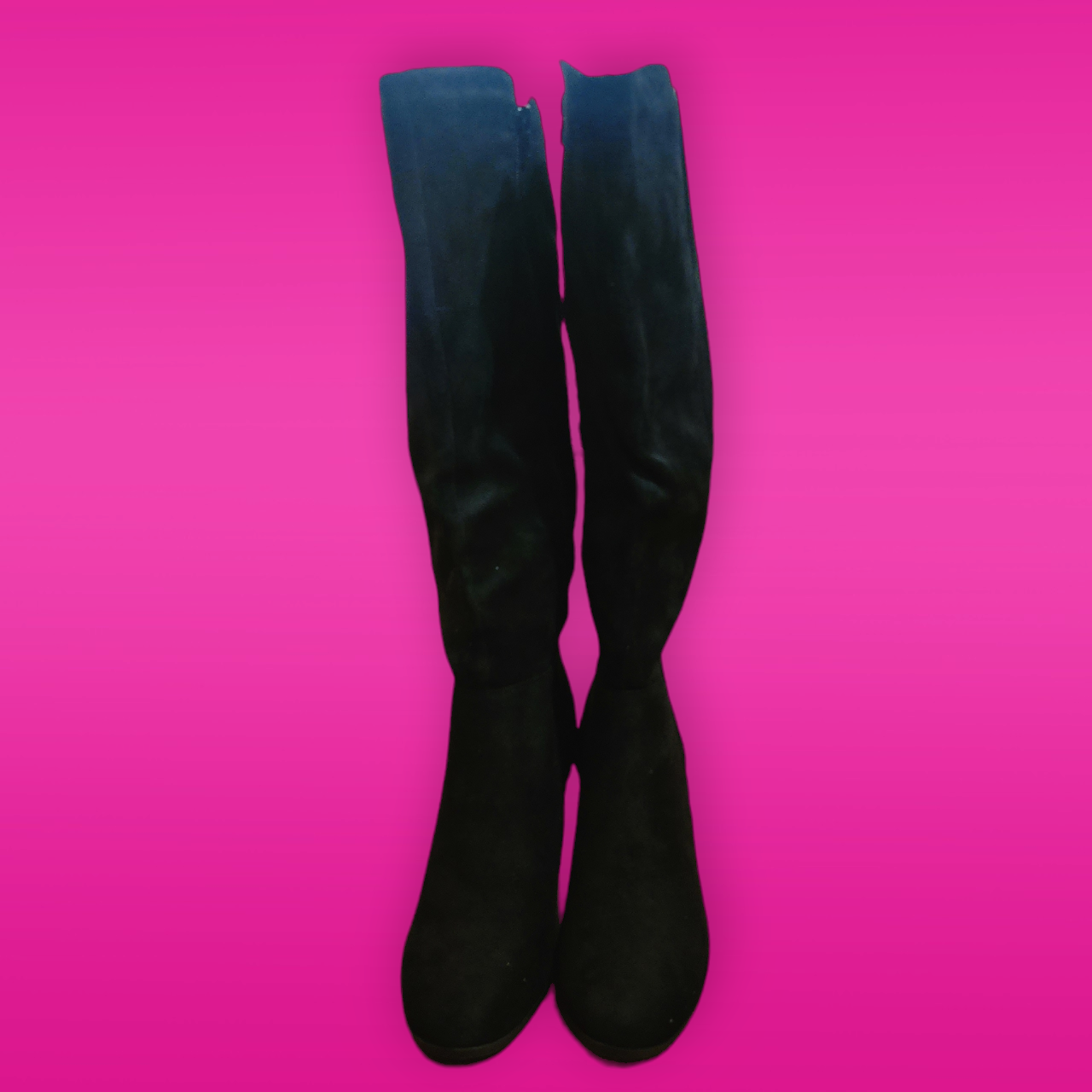 Black Suede Tall Boots