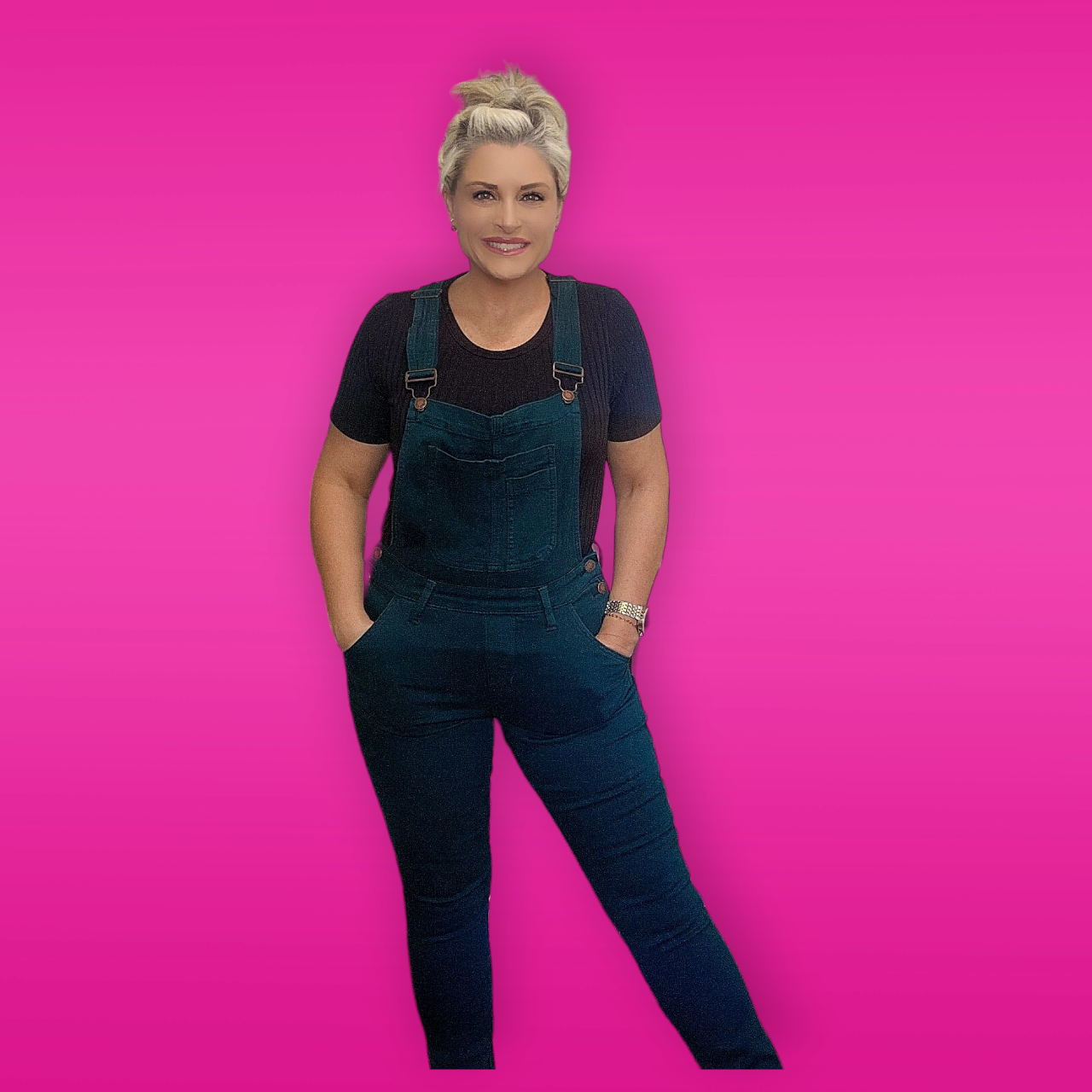 Teal Overalls