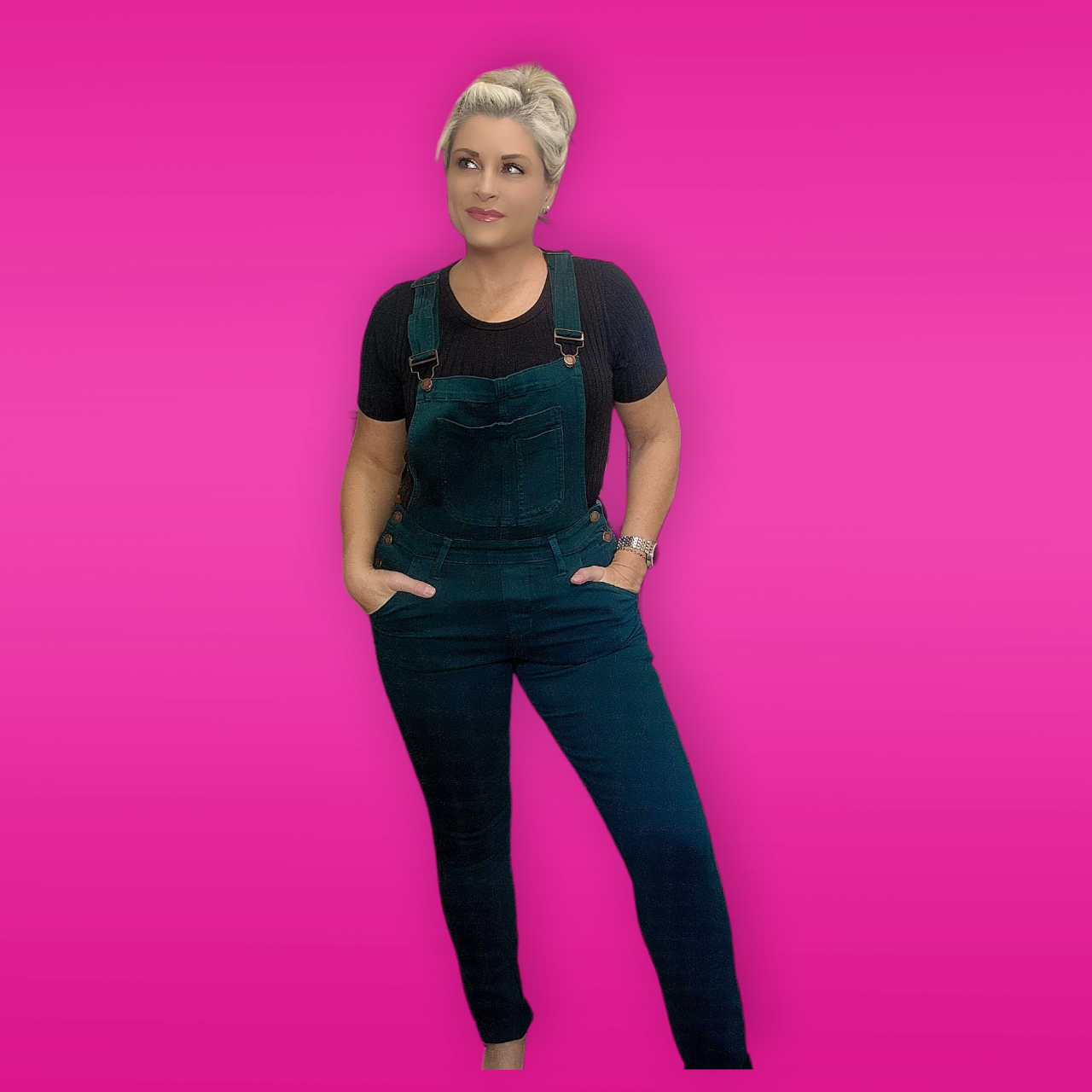 Teal Overalls