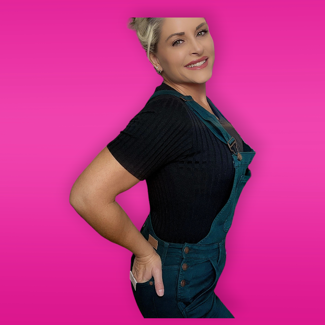 Teal Overalls