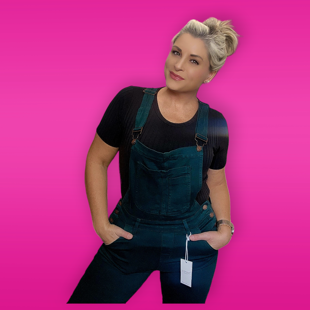 Teal Overalls