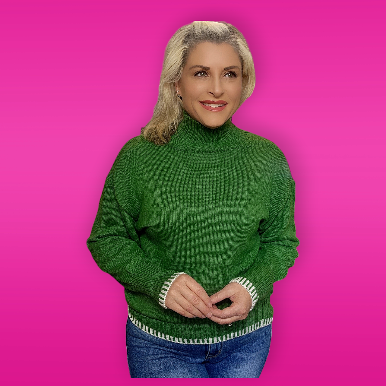 Green Turtleneck