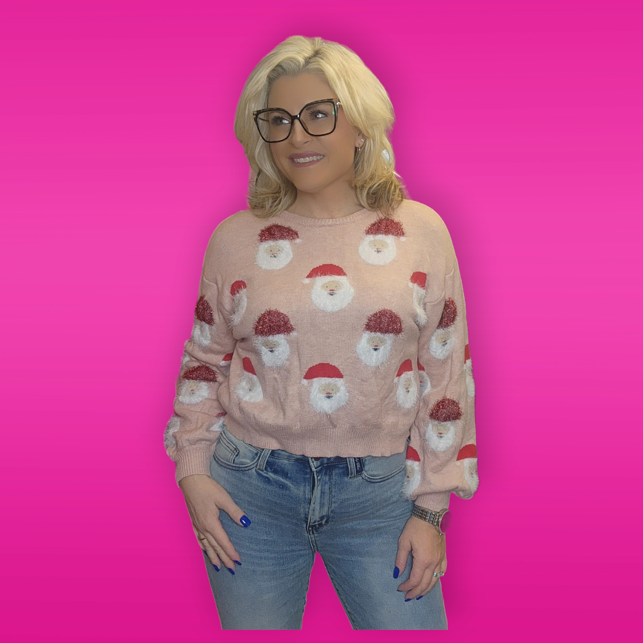 Santa Crop Sweater