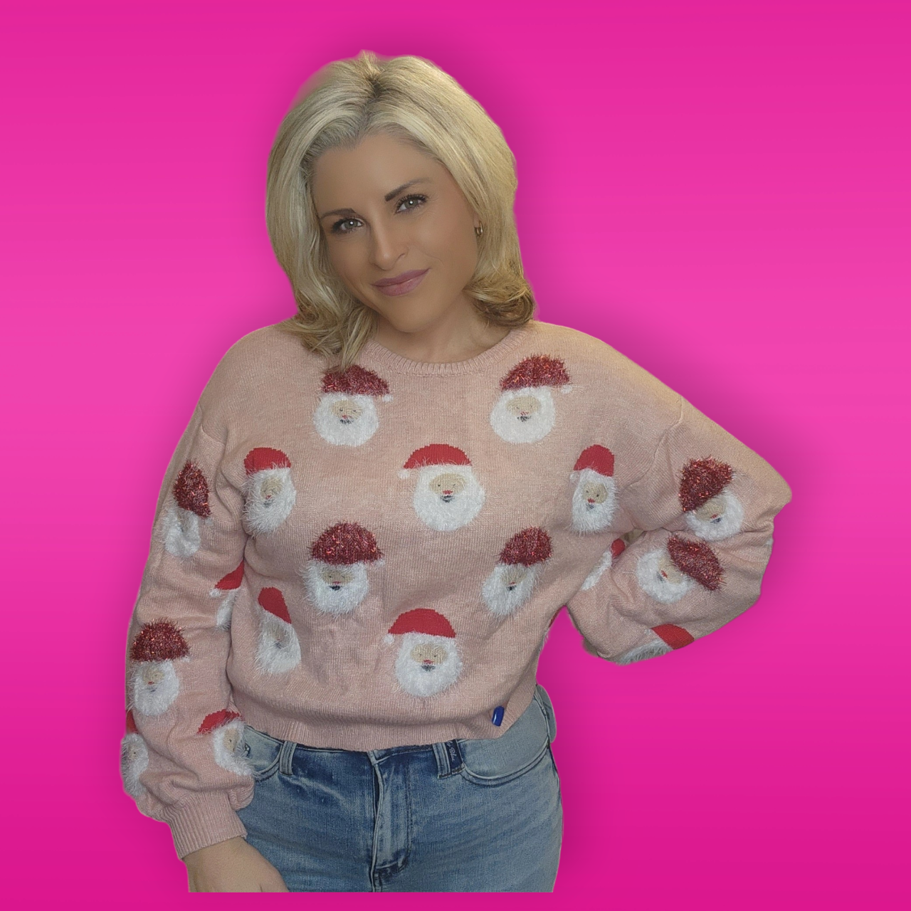 Santa Crop Sweater