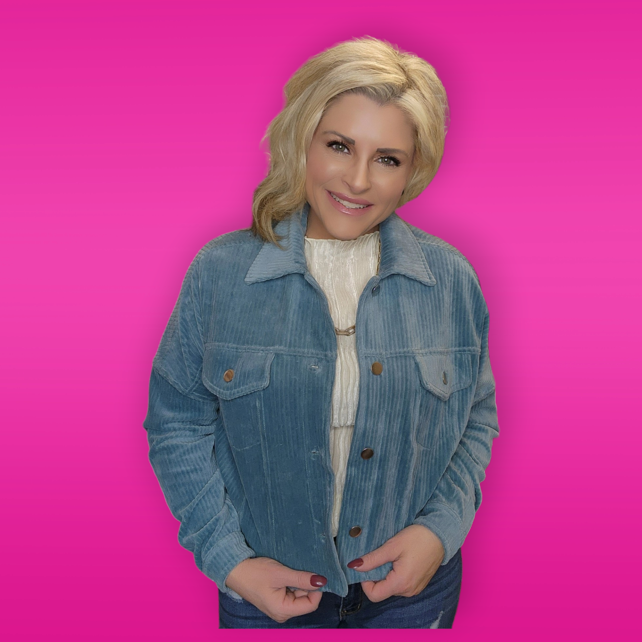 Cropped Corduroy Jacket