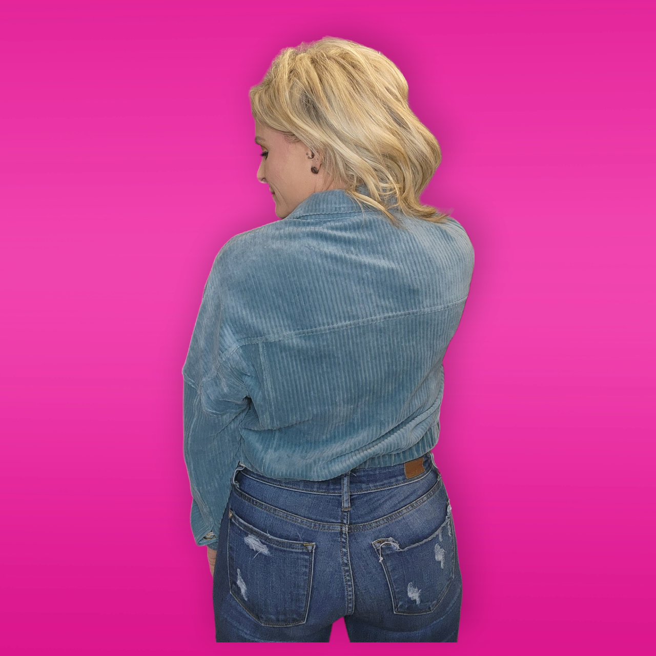 Cropped Corduroy Jacket