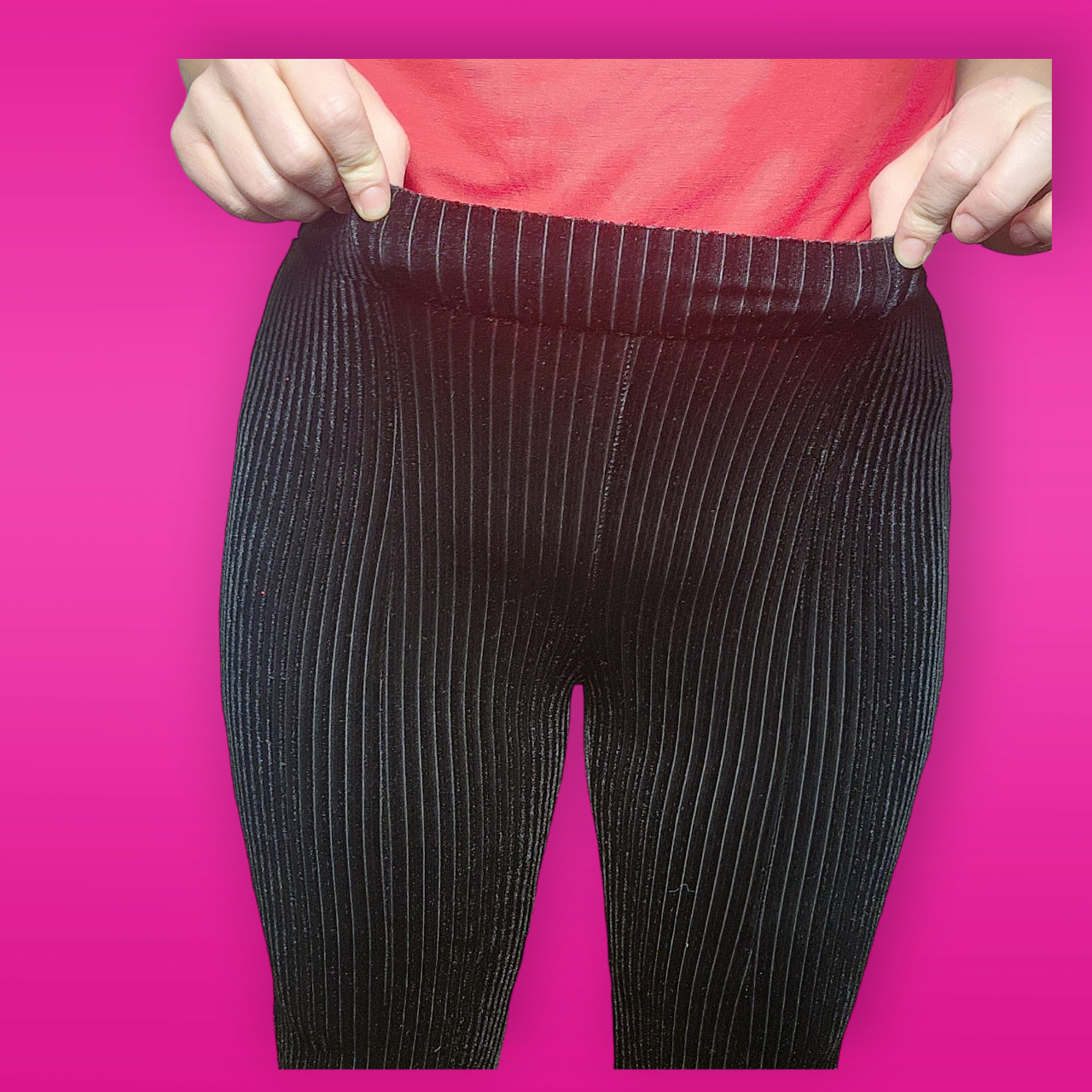 High Waist Flare Corduroy Pull On Pants