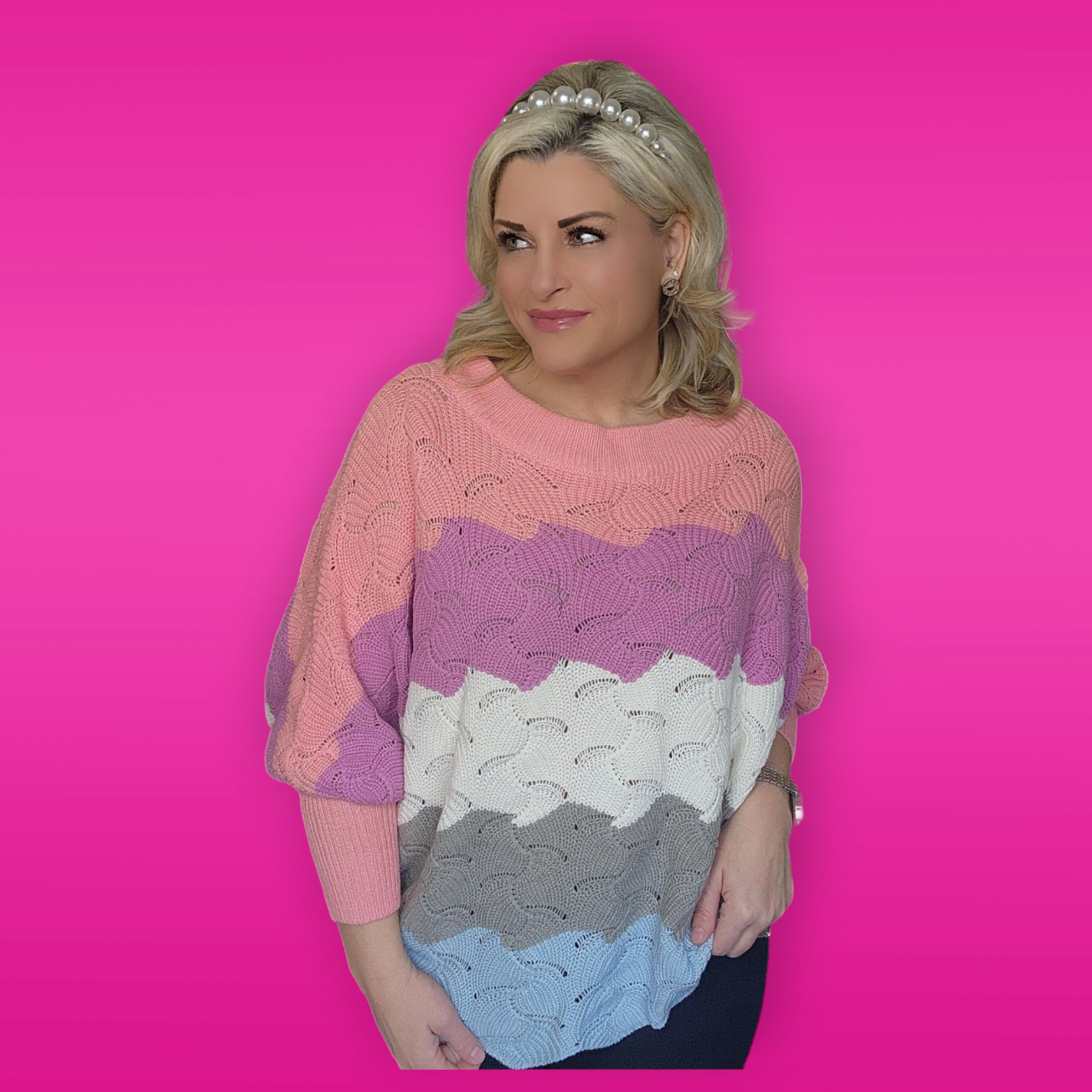 Color Block Spring Sweater