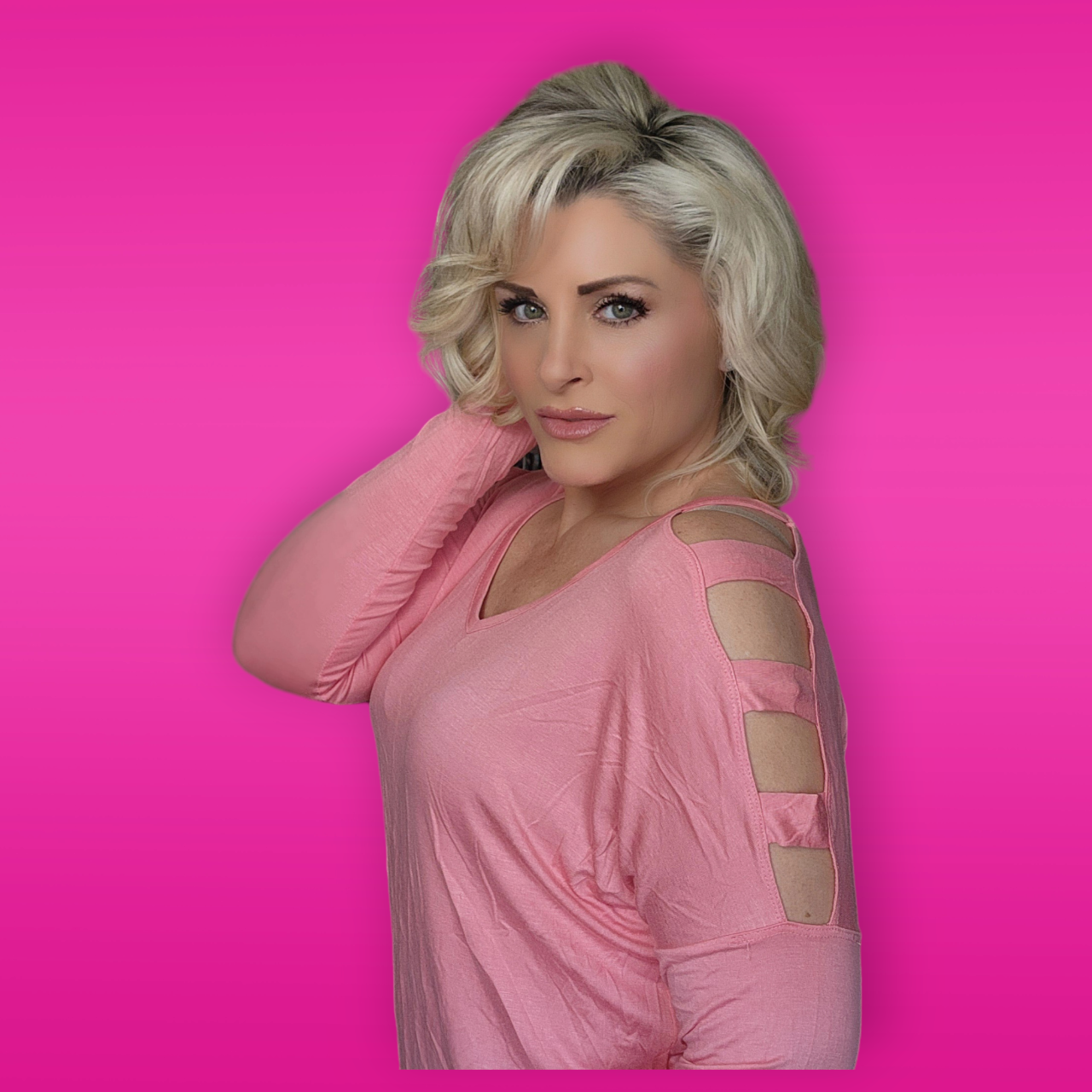 Coral Long Sleeve with Cutouts