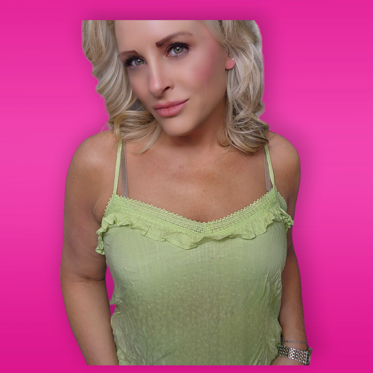 Lime Lace Tank