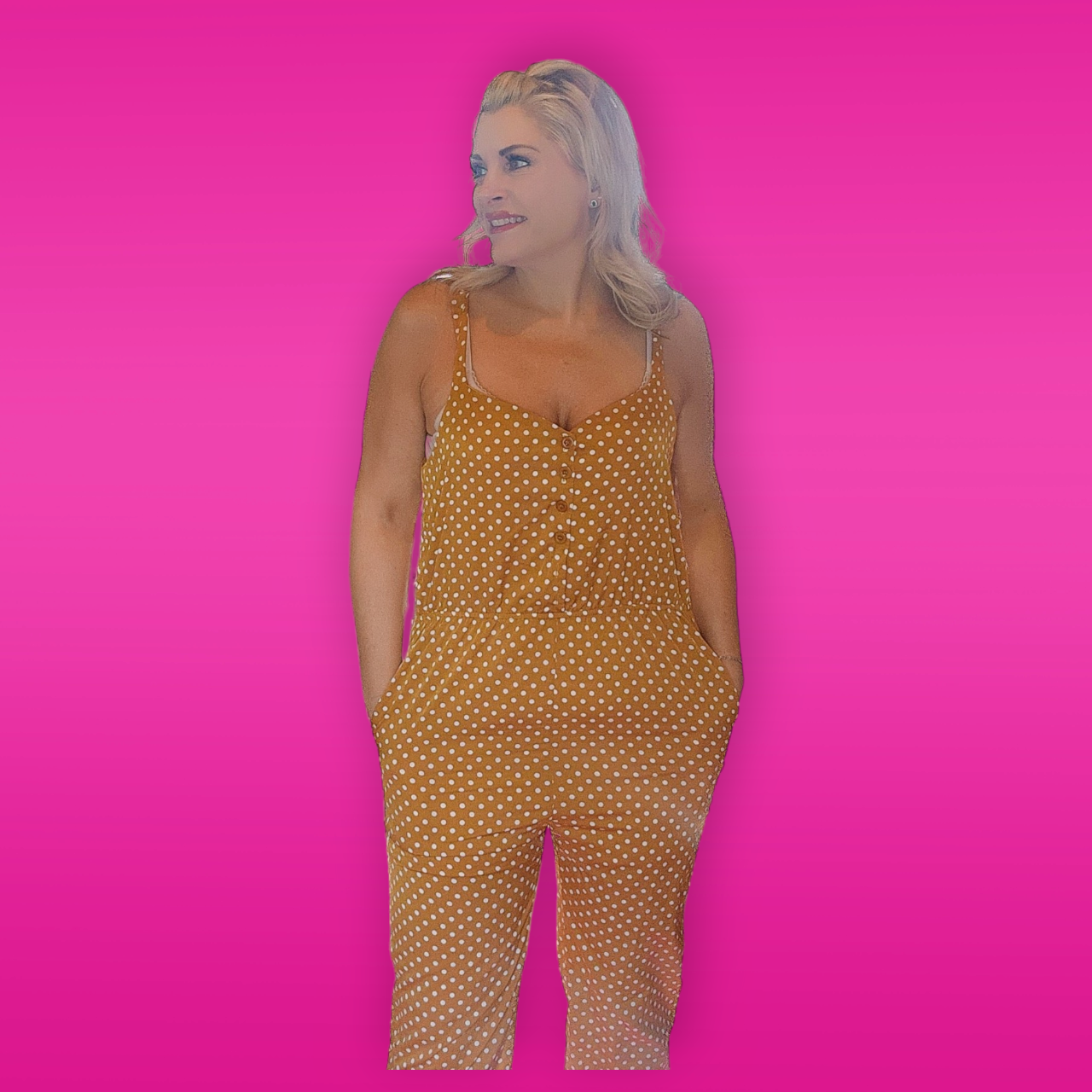 Mustard Dot Jumpsuit