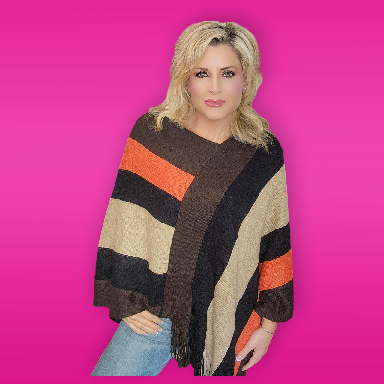 Multi Color Sweater Shawl