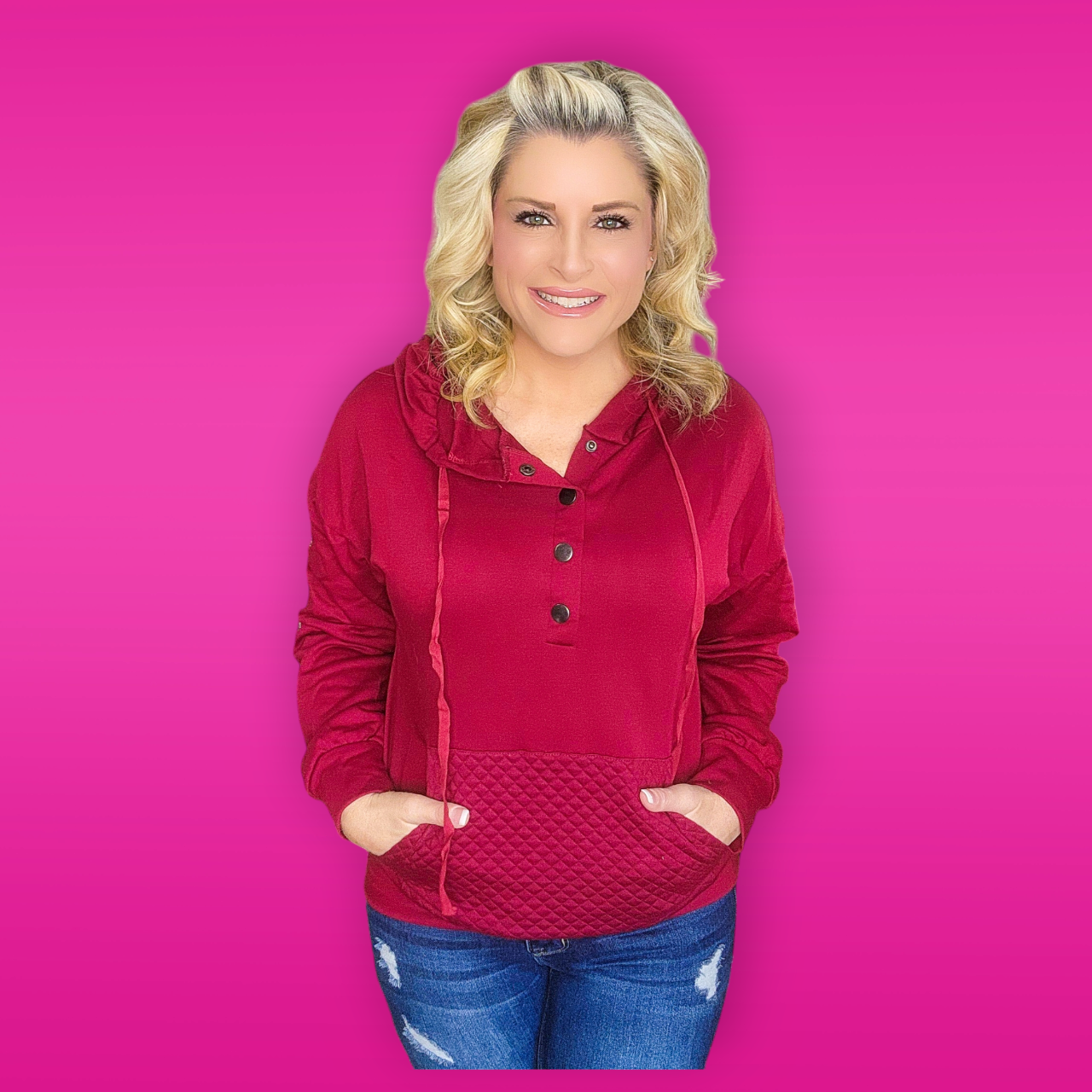 Cozy Button Down Hoodie