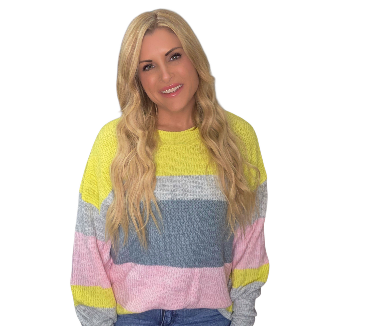 Color Block Lightweight Sweater