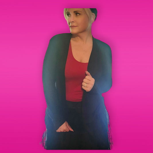Black Sheer Cardigan