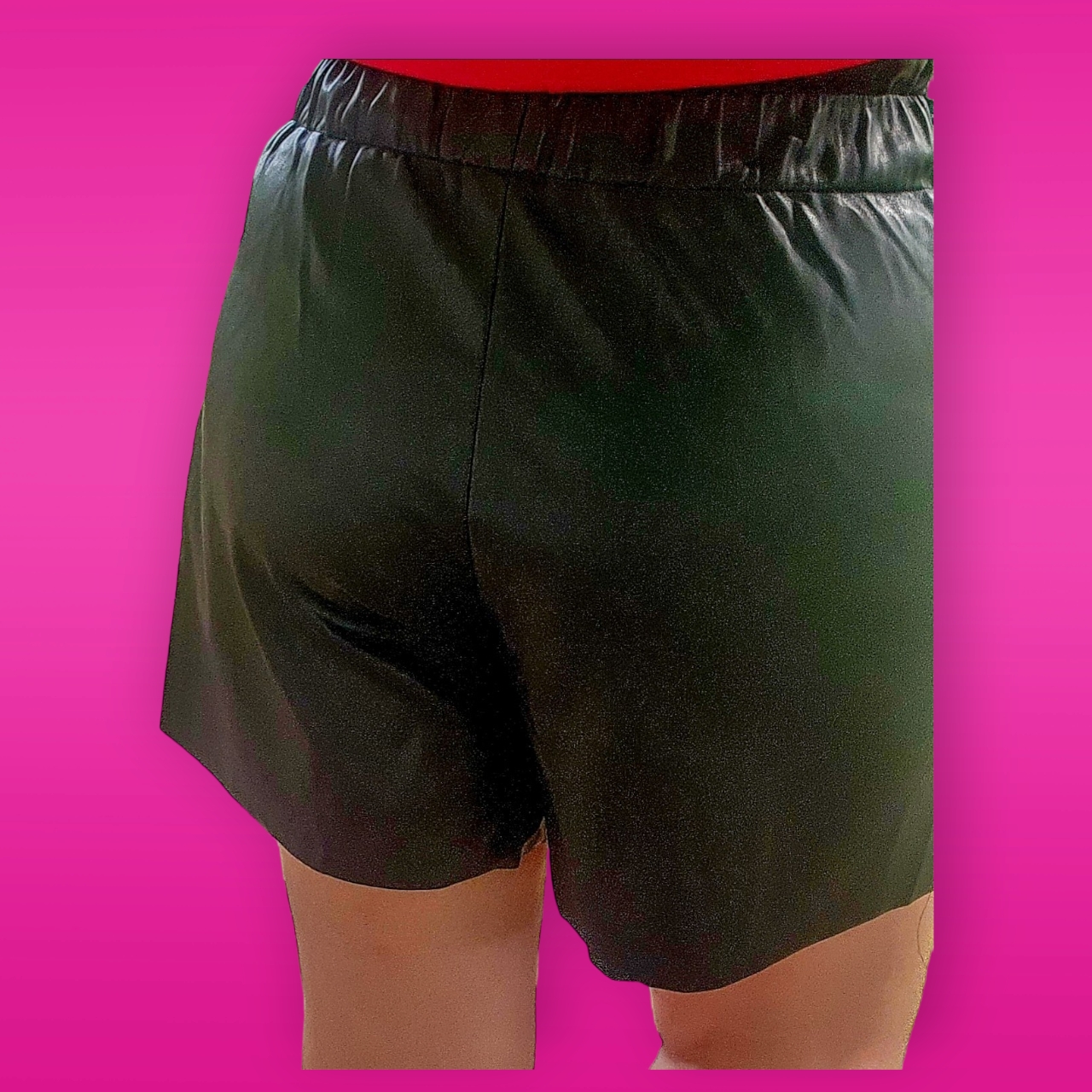 Black Leather Shorts