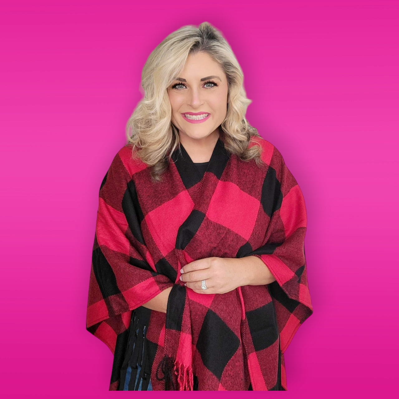 Buffalo Plaid Shawl
