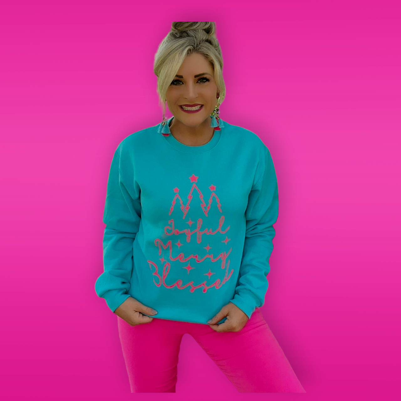 Joyful  Merry  Blessed Sweatshirt