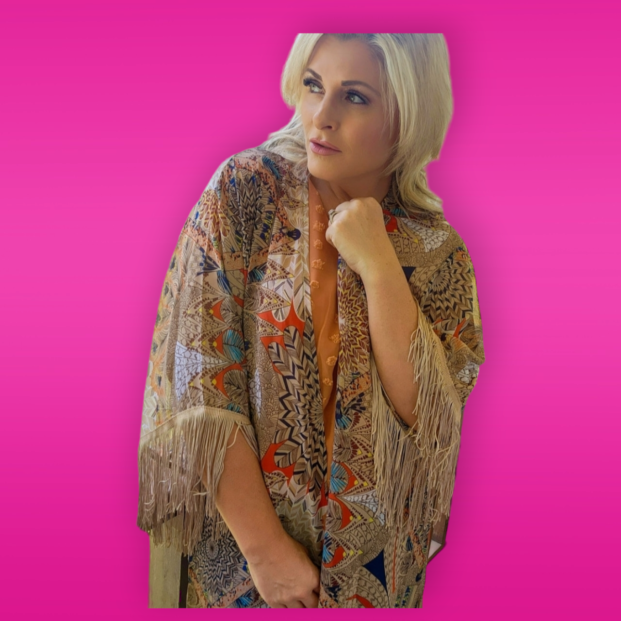 Fall Tassel Kimono