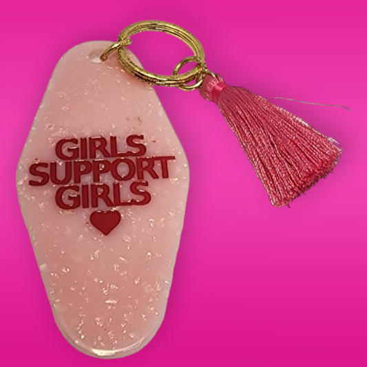 Girls Support Girls Keychain