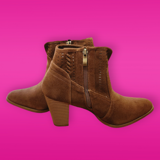 Mocha Western Bootie