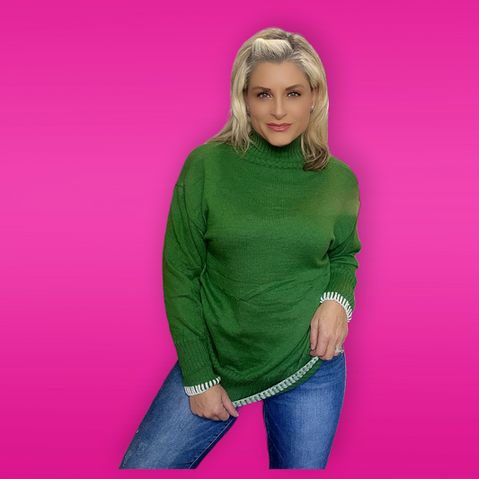 Green Turtleneck