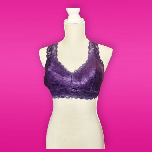 Purple Lace Bralette