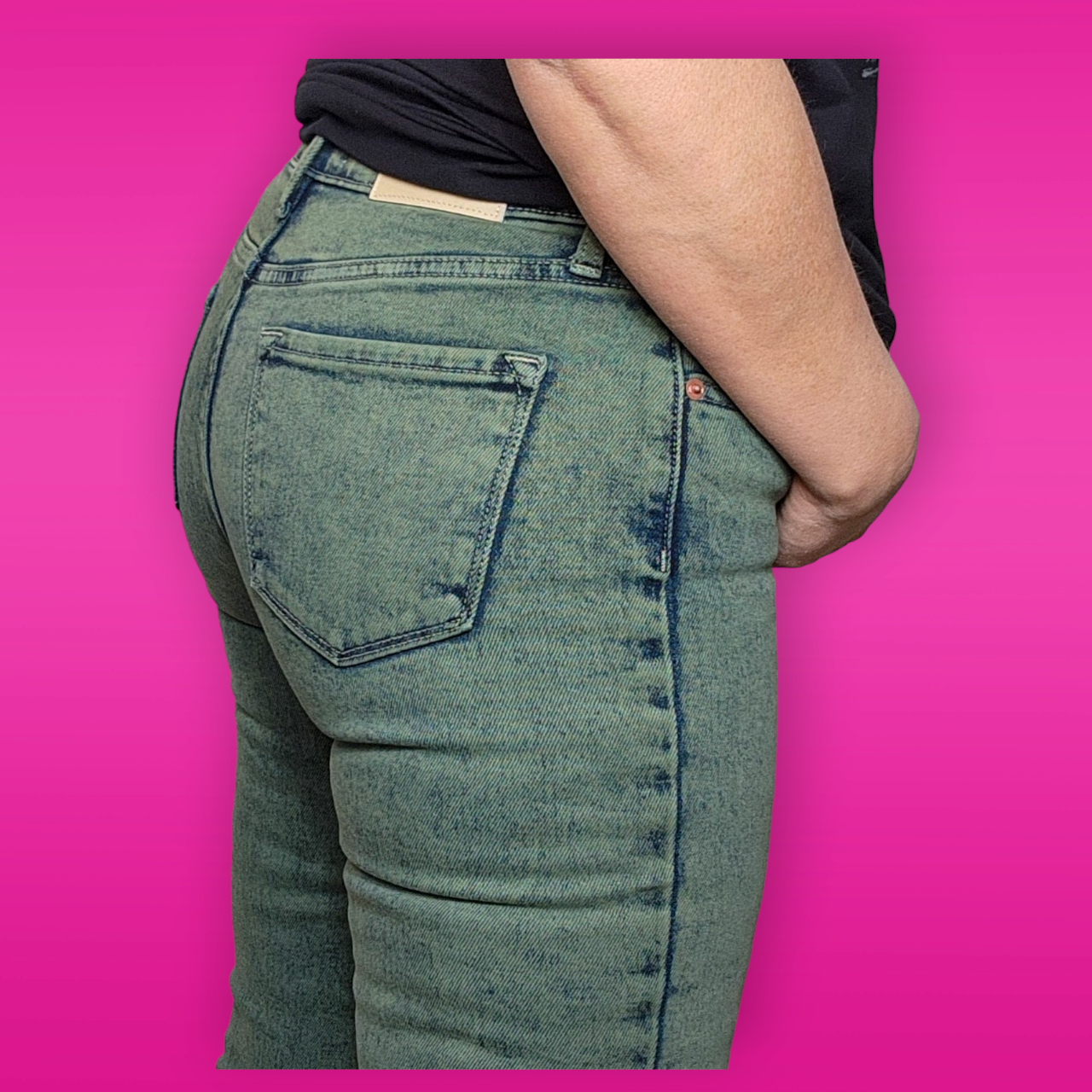 Elena High Rise Straight Jeans