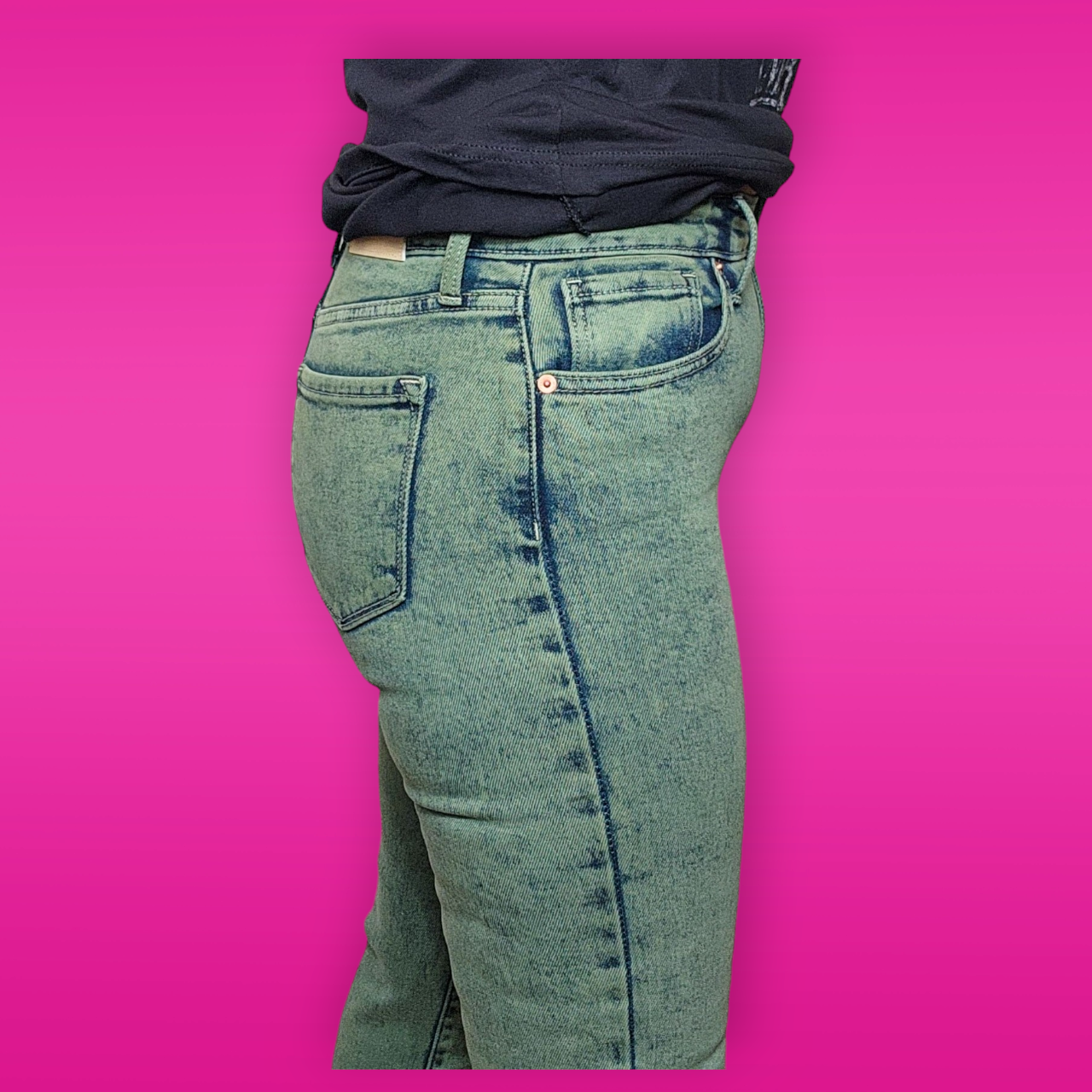 Elena High Rise Straight Jeans
