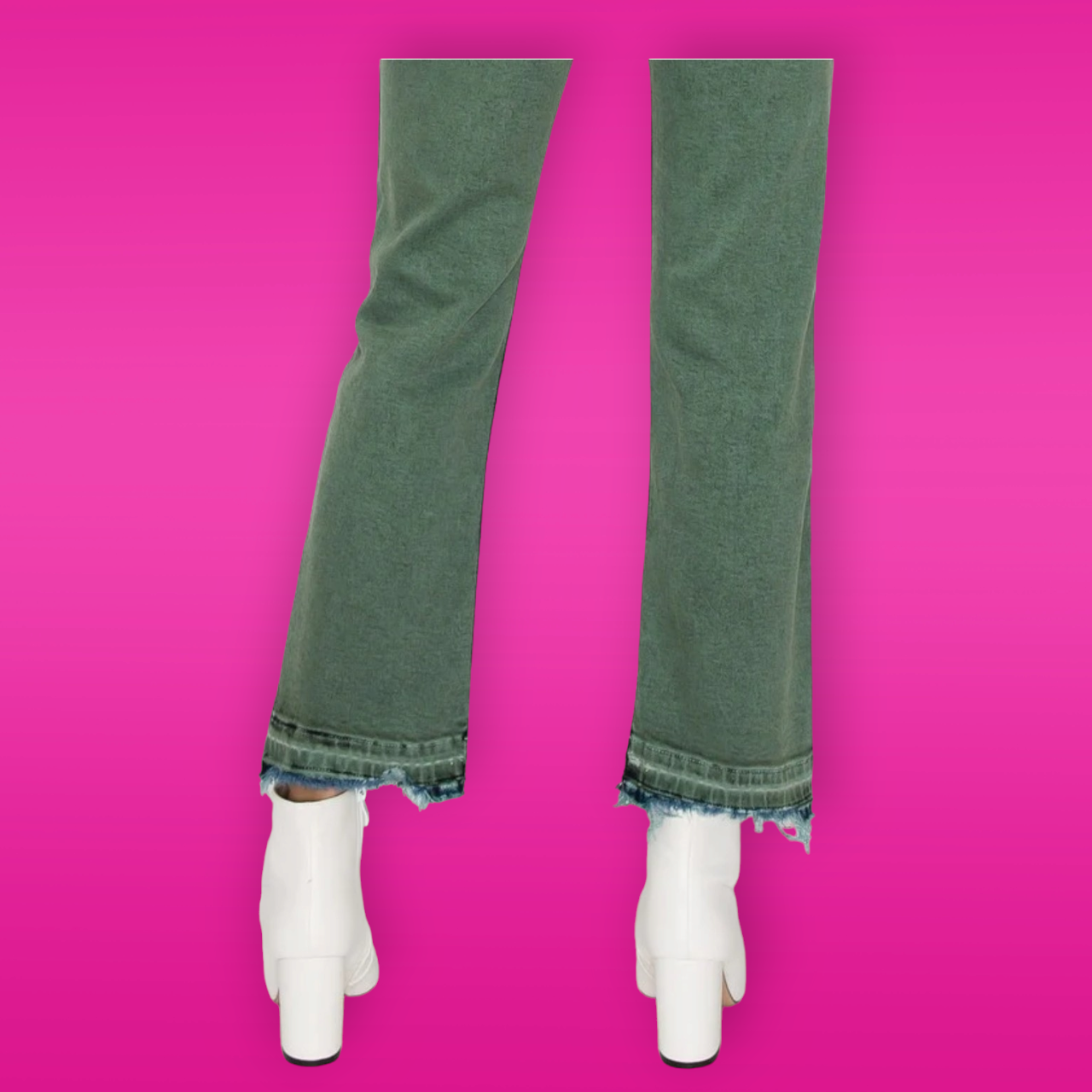 Elena High Rise Straight Jeans
