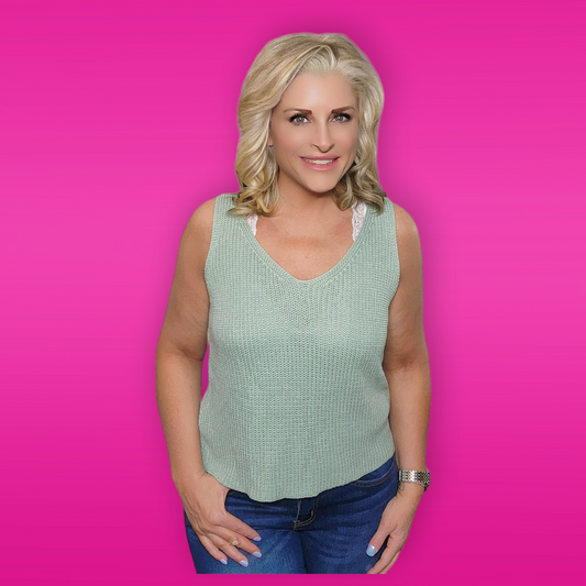Sage Sweater Tank