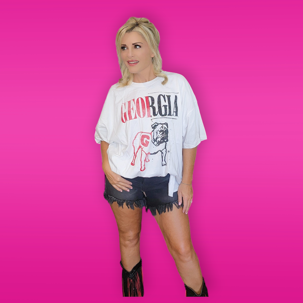 Georgia Split Oversized Tee