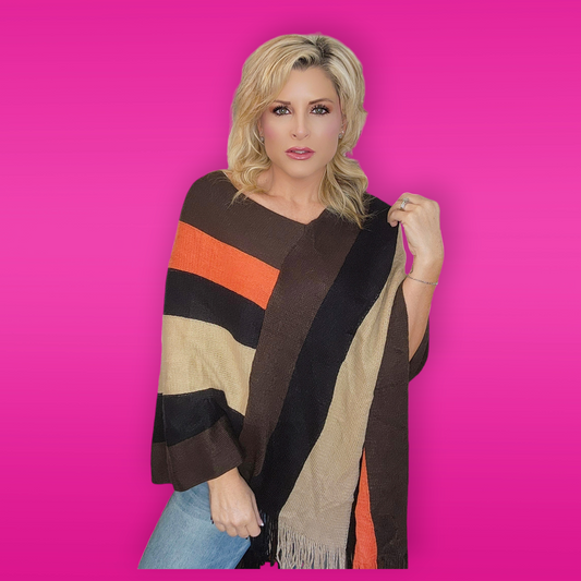Multi Color Sweater Shawl