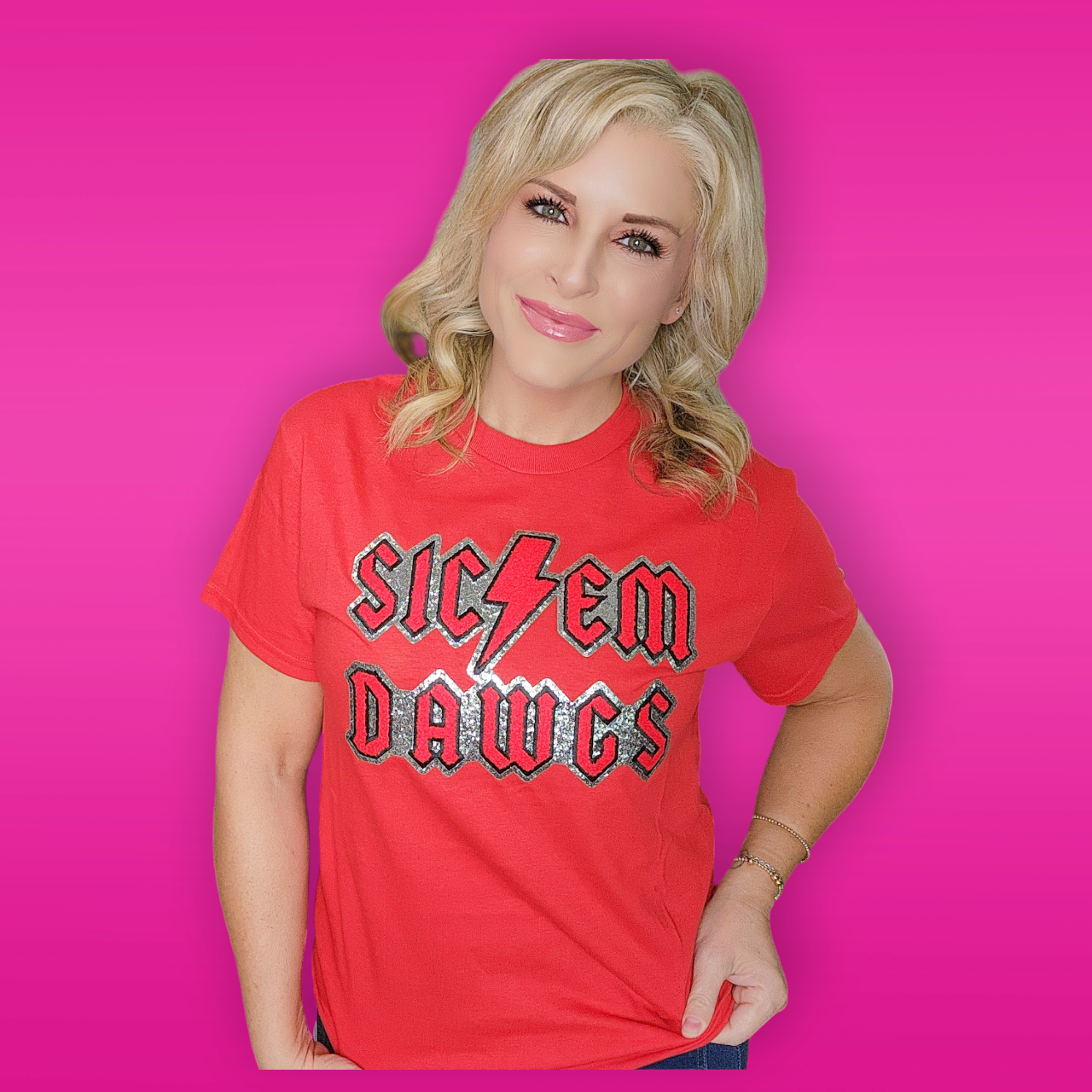 Sic Em Dawgs Patch Tee