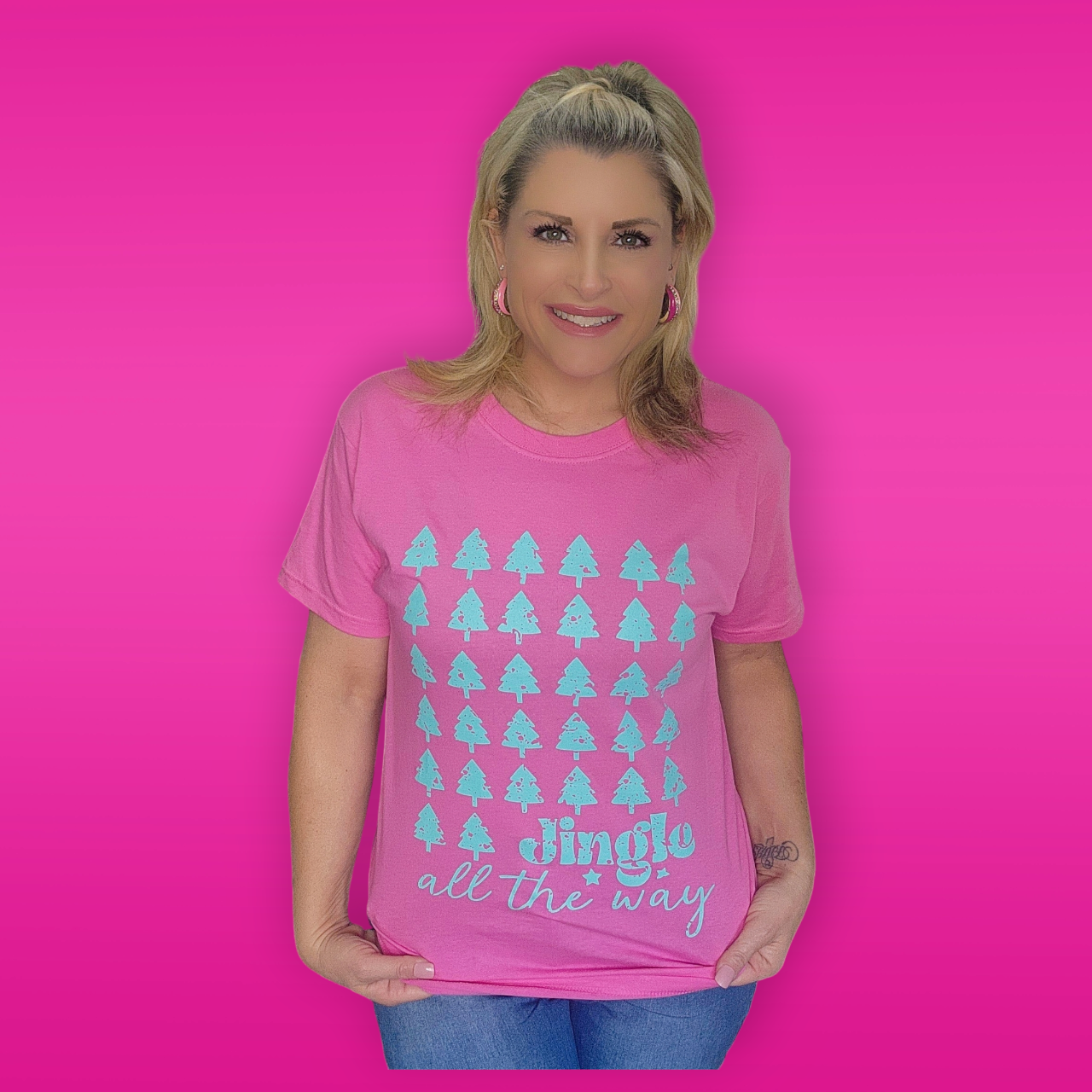 Jingle All The Way (Pink/Teal)