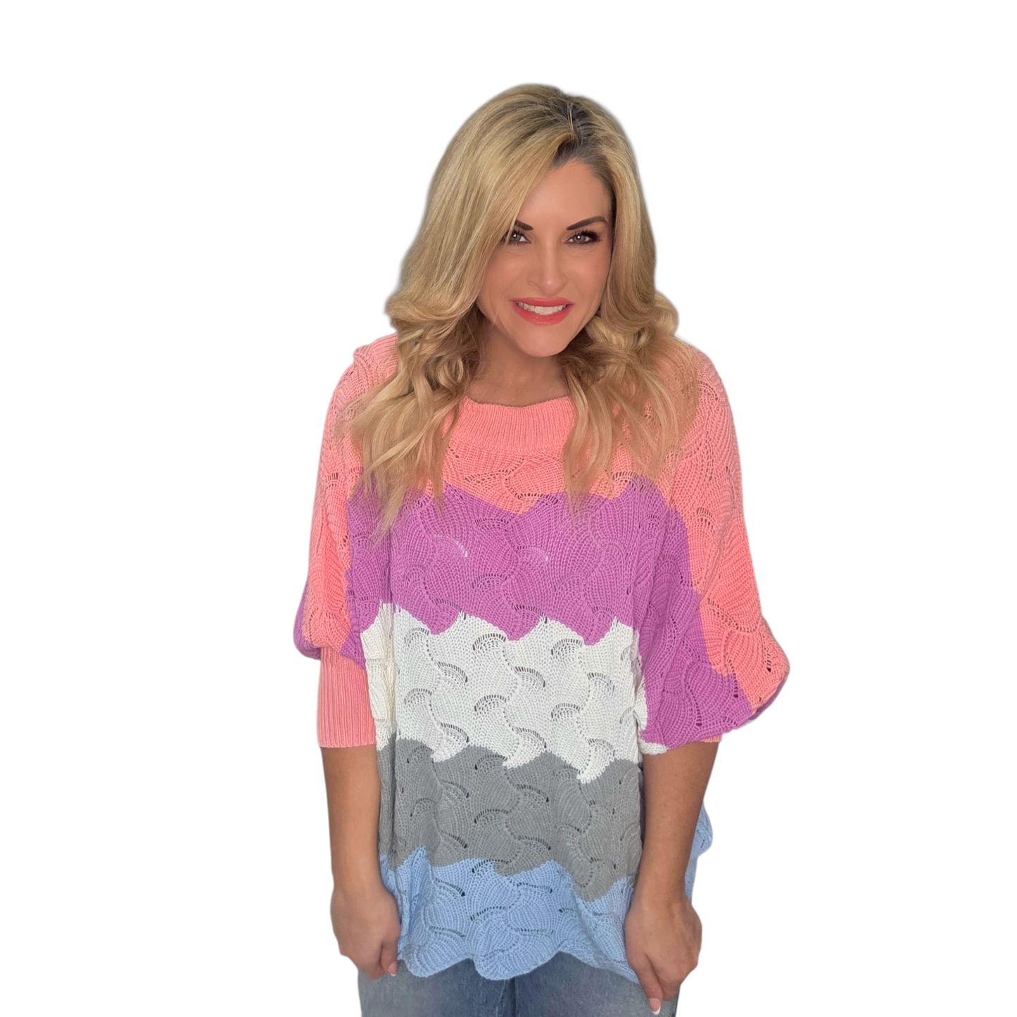 Color Block Spring Sweater