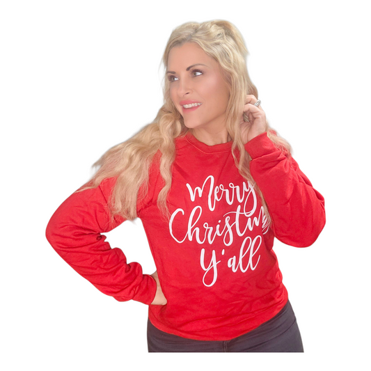 Merry Christmas Y'all Sweatshirt