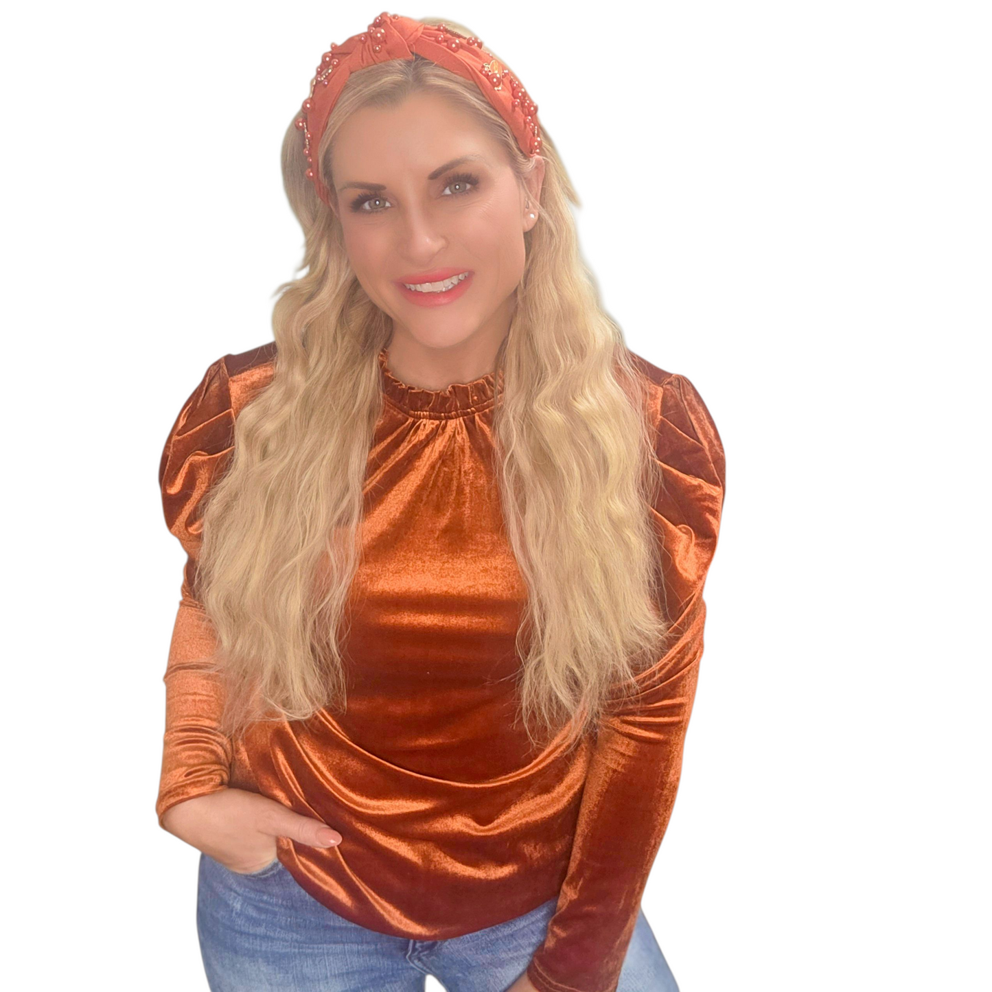 Chestnut Velvet Long Sleeve